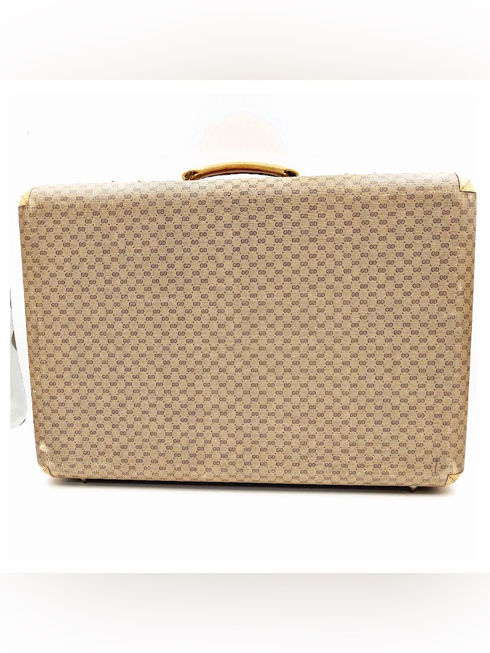 Authentic Gucci Vintage Micro GG Hardcase Travel Case